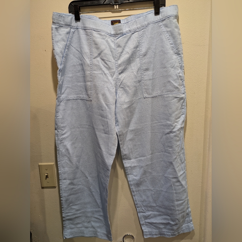 Lee Light Blue Women's Pants Suze 16 Medium